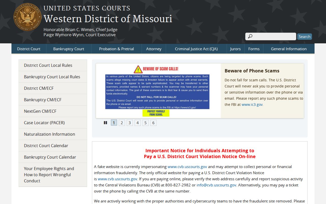 Bates County court case records federal court distinction