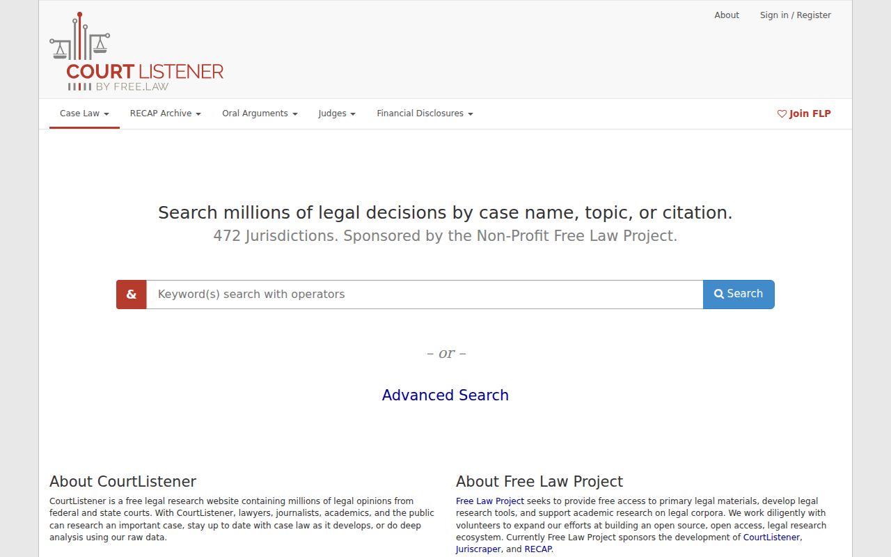 Hume court records CourtListener source distinguished from official Missouri court docket