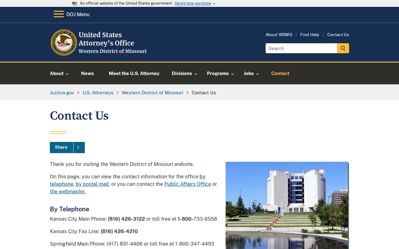 Rich Hill court records federal source distinguished from local municipal records